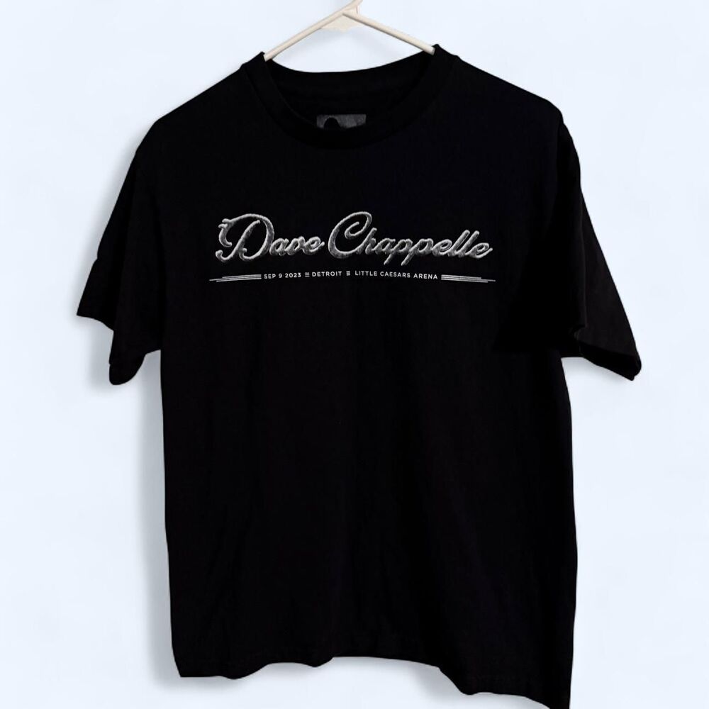 Dave Chappelle T-Shirt Men M Black Concert Tour 9-9-23 DETROIT